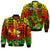 (Custom Personalised) Hawaii Flowers Bomber Jacket Color Tribal Pattern Hawaiian LT13 Unisex Reggae - Polynesian Pride