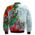 (Custom Personalised) Fiji Bomber Jacket Proud Fijian Tapa mix Tagimoucia Flowers LT13 - Polynesian Pride