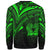 Papua New Guinea Sweatshirt - Cross Style Green Color - Polynesian Pride