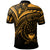 Pohnpei State Polo Shirt Gold Color Cross Style - Polynesian Pride