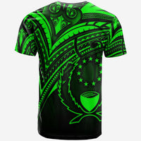 Pohnpei State T Shirt Green Color Cross Style - Polynesian Pride
