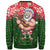 Christmas Sweatshirt 02 - Santa Claus Playing The Ukulele - Polynesian Pride