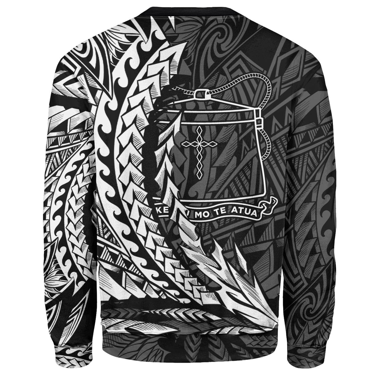 Tokelau Custom Personalised Sweatshirt - Wings Style White Color - Polynesian Pride