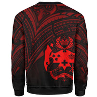 Tonga Sweatshirt - Cross Style Red Color - Polynesian Pride