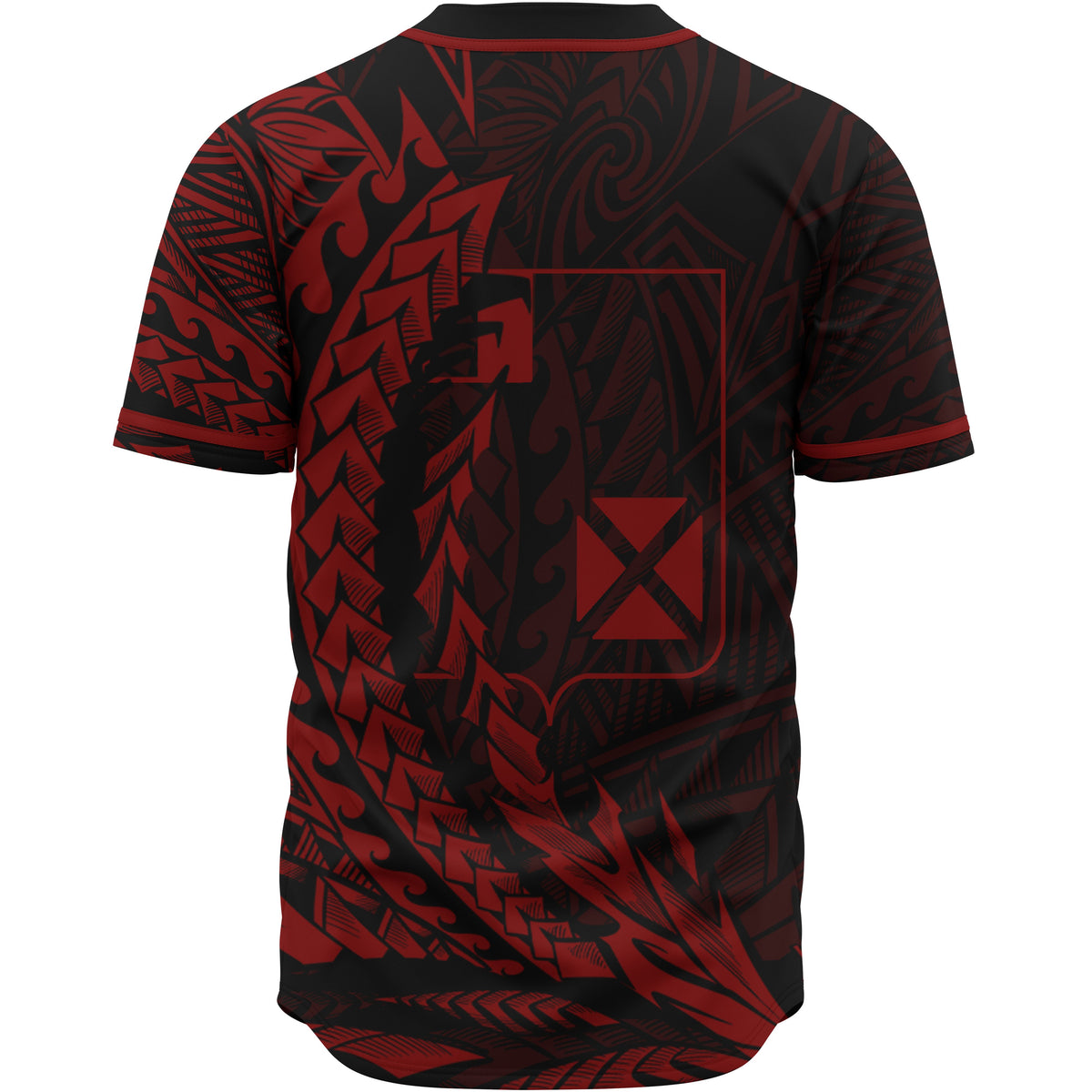 Wallis and Futuna Baseball Shirt - Red Wings Style - Polynesian Pride