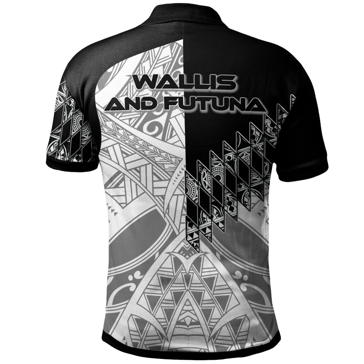 Wallis and Futuna Polo Shirt Symmetry Style - Polynesian Pride