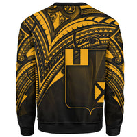 Wallis and Futuna Sweatshirt - Cross Style Gold Color - Polynesian Pride