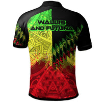 Wallis and Futuna Polo Shirt Reggage Color Symmetry Style - Polynesian Pride