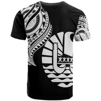 Tahiti T Shirt Tahiti Tatau White Patterns - Polynesian Pride