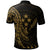 Kosrae Polo Shirt Custom Polynesian Pattern Style Gold Color - Polynesian Pride