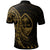 Guam Polo Shirt Custom Polynesian Pattern Style Gold Color - Polynesian Pride