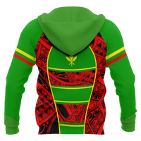Hawaii Kanaka Maoli Flag All Over Hoodie - Polynesian Pride