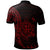 Fiji Polo Shirt Polynesian Pattern Style Red Color - Polynesian Pride