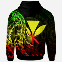 Kanaka Maoli Zip Hoodie Custom Polynesian Pattern Style Reggae Color - Polynesian Pride