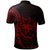 Tonga Polo Shirt Custom Polynesian Pattern Style Red Color - Polynesian Pride