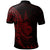 New Caledonia Polo Shirt Polynesian Pattern Style Red Color - Polynesian Pride