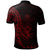 Solomon Islands Polo Shirt Polynesian Pattern Style Red Color - Polynesian Pride