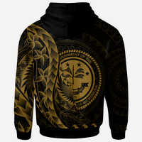 Federated States of Micronesia Hoodie Polynesian Pattern Style Gold Color - Polynesian Pride