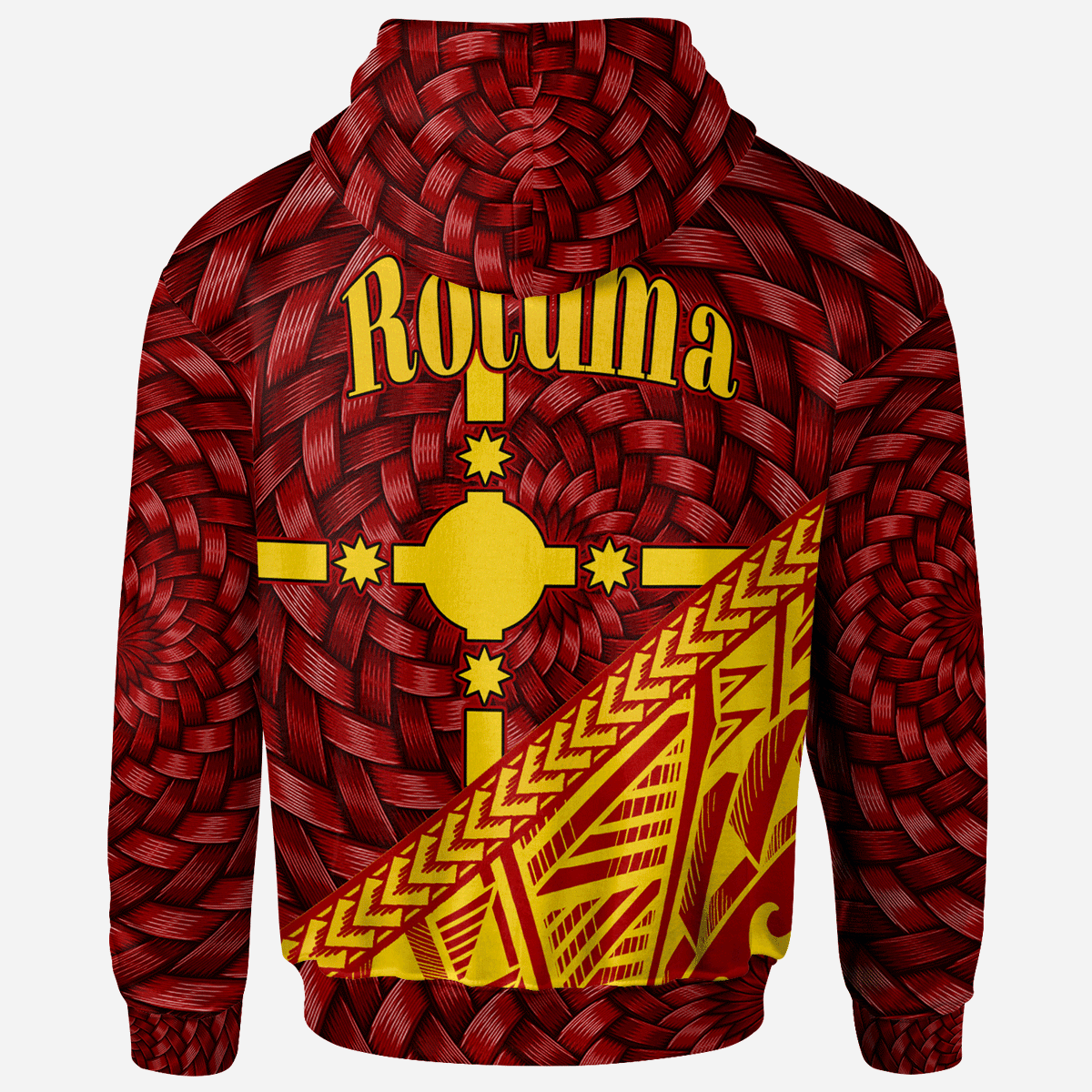 Rotuma Hoodie Itutiu Tapa Patterns With Bamboo - Polynesian Pride