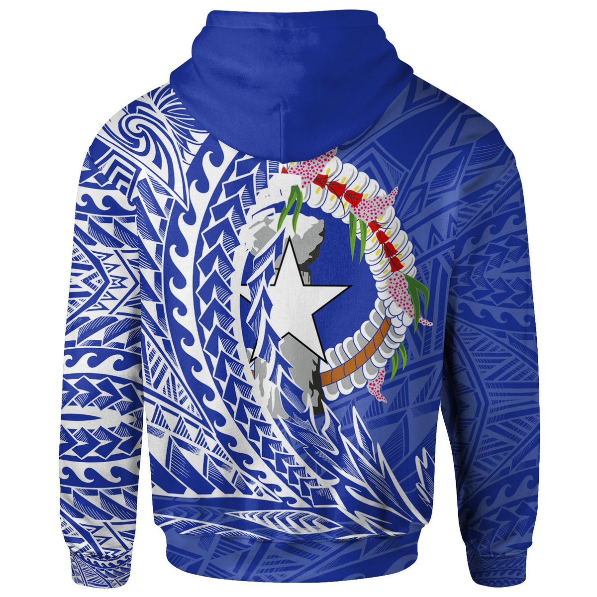 Northern Mariana Islands Zip Hoodie Wings Style - Polynesian Pride