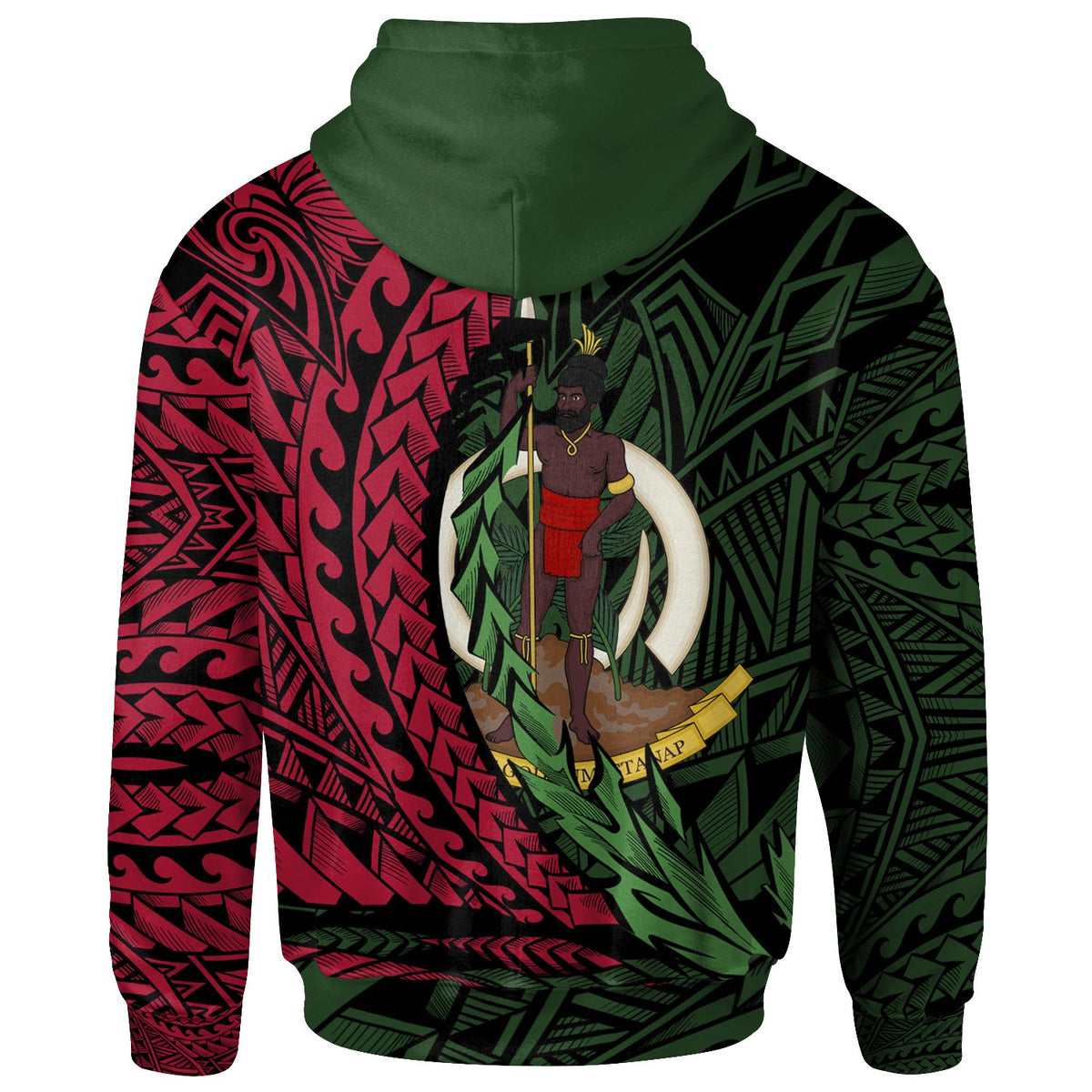 Vanuatu Zip Hoodie Penama Wings Style - Polynesian Pride