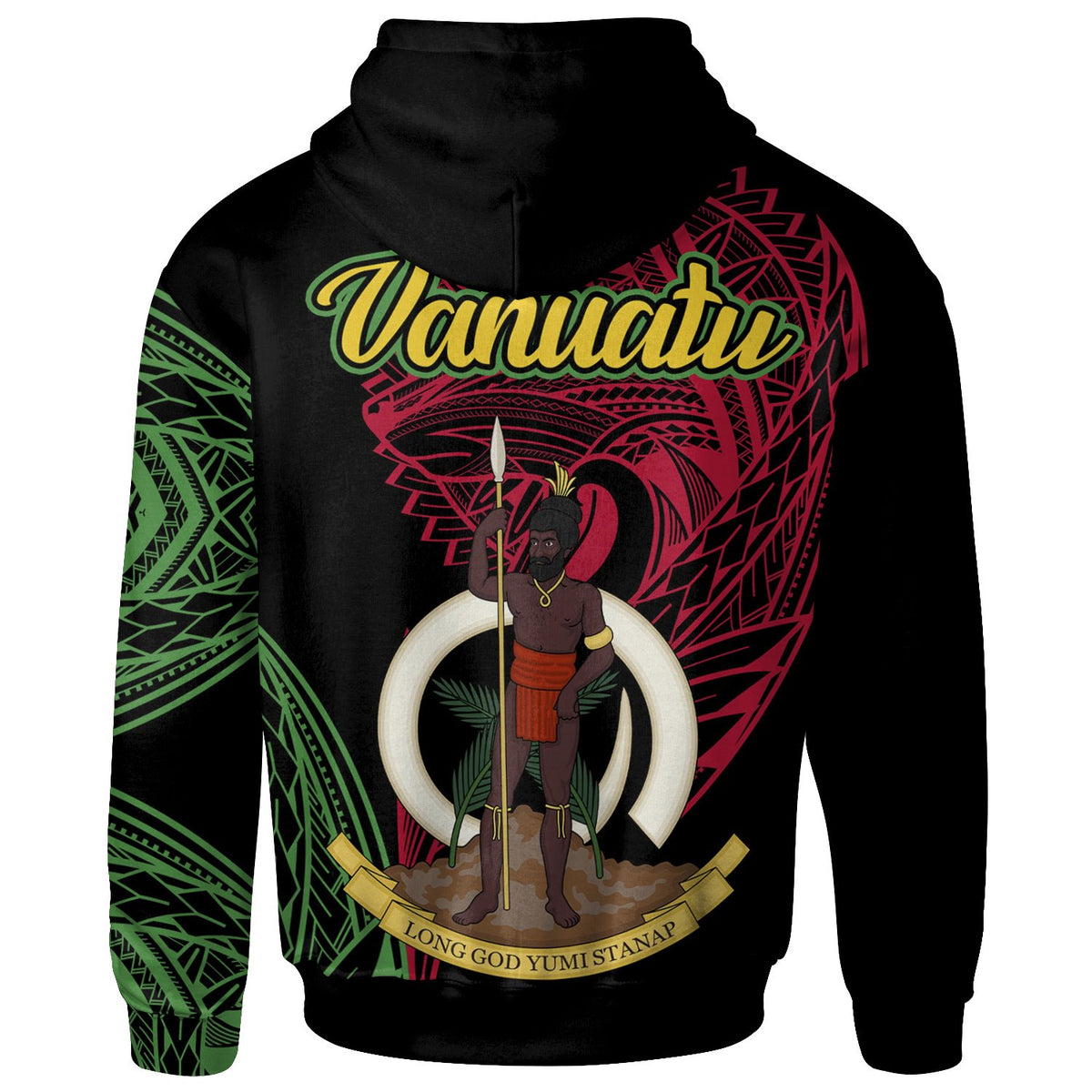Vanuatu Zip Hoodie Malakula Seal of Vanuatu Special Style - Polynesian Pride