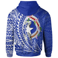 Northern Mariana Islands Zip Hoodie Alamagan Wings Style - Polynesian Pride