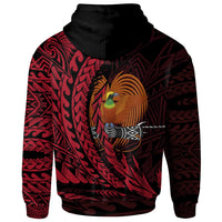 Papua New Guinea Zip Hoodie Wings Style - Polynesian Pride