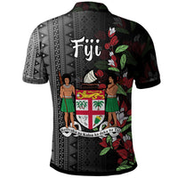 Fiji Polo Shirt Lautoka Tagimaucia Flowers - Polynesian Pride