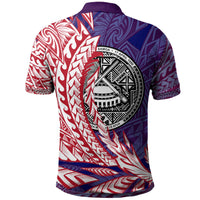 American Samoa Polo Shirt Tau Wings Style - Polynesian Pride