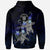 Niue Polynesian Zip up Hoodie Blue Turtle Couple - Polynesian Pride