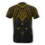 Chuuk Custom T Shirt Micronesian Pattern Gold Armor Style - Polynesian Pride