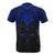 Chuuk Custom T Shirt Micronesian Pattern Blue Armor Style - Polynesian Pride