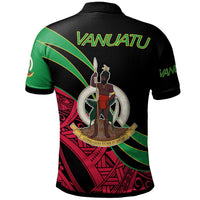 Vanuatu Polo Shirt Symmetrical Lines - Polynesian Pride