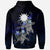 Nauru Polynesian Hoodie Blue Turtle Couple - Polynesian Pride