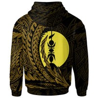 New Caledonia Zip Hoodie Pouembout Wings Style - Polynesian Pride