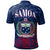 Samoa Polo Shirt Nofoalii Polynesian Patterns With Bamboo - Polynesian Pride