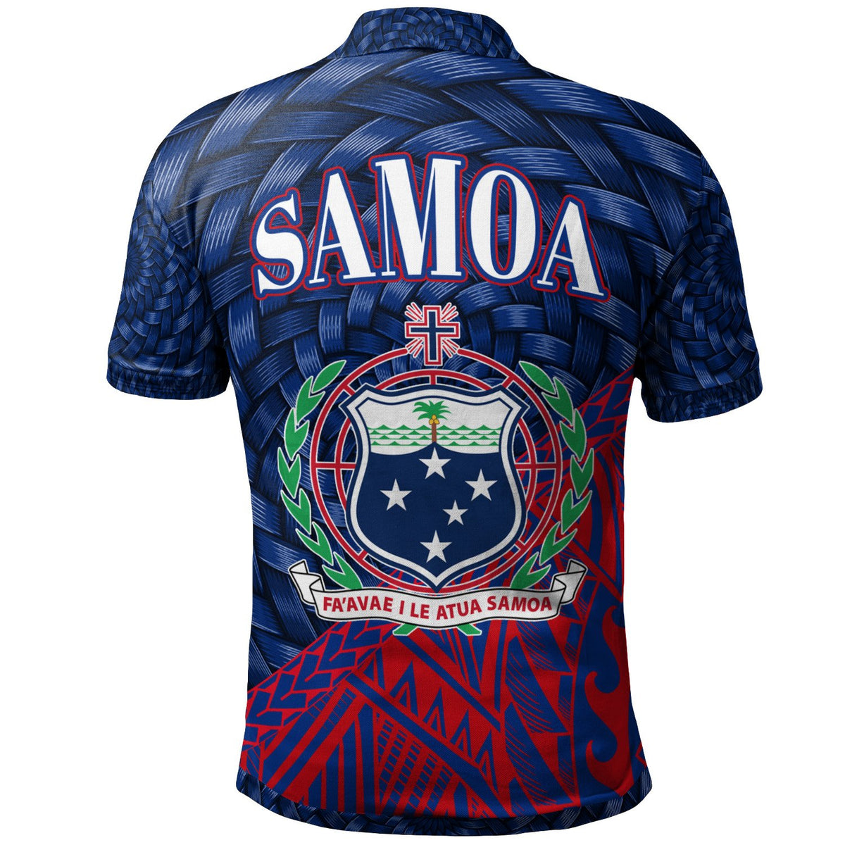 Samoa Polo Shirt Custom Polynesian Patterns With Bamboo - Polynesian Pride
