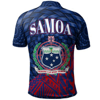 Samoa Polo Shirt Custom Polynesian Patterns With Bamboo - Polynesian Pride