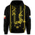 Custom Philippines Hoodie Pechera With Side Barong Patterns LT9 Zip Hoodie Black - Polynesian Pride