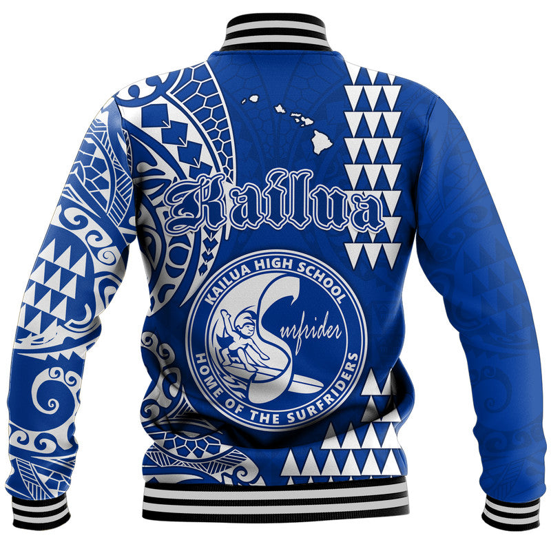 Hawaii Kailua High School Baseball Jacket Tribal Kakau LT9 - Polynesian Pride