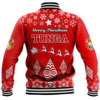 Tonga Kupesi Ngatu Merry Christmas Baseball Jacket LT9 - Polynesian Pride