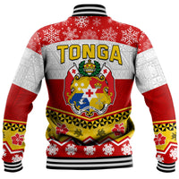 Tonga Christmas Kilisimasi Fiefia Coat Of Arms Baseball Jacket LT9 - Polynesian Pride