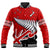 (Custom Personalised) Waitangi Baseball Jacket Aotearoa Tino Rangatiratanga Flag with Silver Fern LT9 Unisex Red - Polynesian Pride