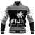 Fiji Rugby Sevens Baseball Jacket Simple Style LT9 Unisex Blue - Polynesian Pride