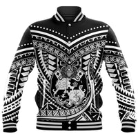 Tonga Coat of Arms Baseball Jacket LT9 Unisex Black - Polynesian Pride