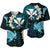 Hawaii Kanaka Turtle Baseball Jersey Style No.3 LT6 Blue - Polynesian Pride