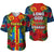 Vanuatu Tafea And Hibiscus Baseball Jersey LT6 Unisex Black - Polynesian Pride