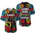 Vanuatu Sanma And Hibiscus Baseball Jersey LT6 Unisex Black - Polynesian Pride