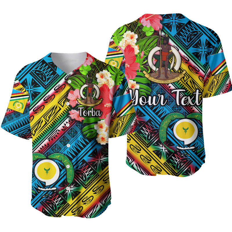 (Custom Personalised) Vanuatu Torba Baseball Jersey Independence Be Proud LT8 Blue - Polynesian Pride